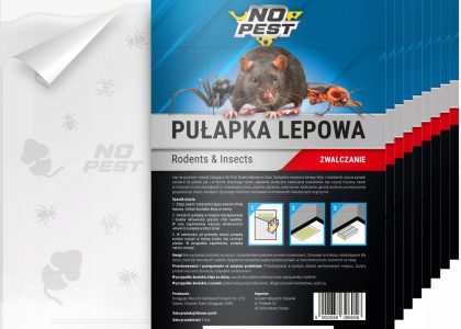 10X Silna Pułapka Lepowa Lep Klej Na Owady Myszy