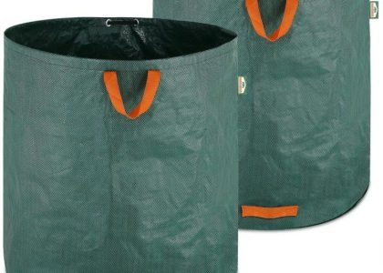 2X Kosz Torba Ogrodowa Na Liście Trawe Z Uchwytami