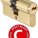 Abus Wkładka Bębenkowa Z Zębatką 30/30 Klasa C Mosiądz Matowy D10MM3030ZB