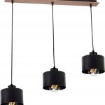 Adex Lampa Wisząca Sufitowa Lw-3M Drewno Loft E27 (Lw3M)
