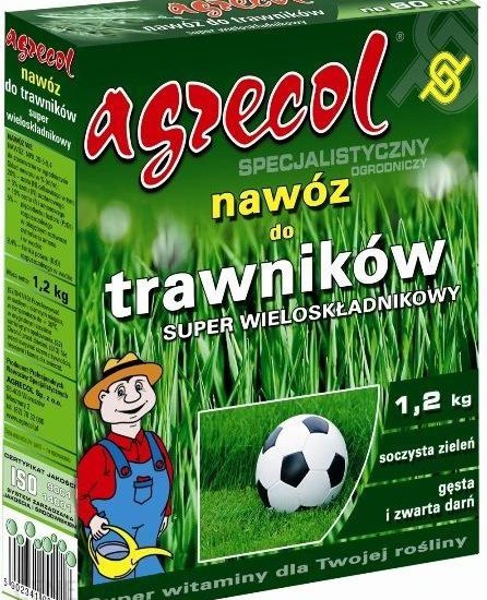 Agrecol Super wieloskładnikowy nawóz do trawników 1,2 KG
