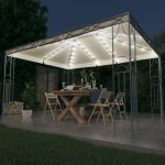 Altana Ze Sznurem Lampek Led 400X300 cm Kremowa