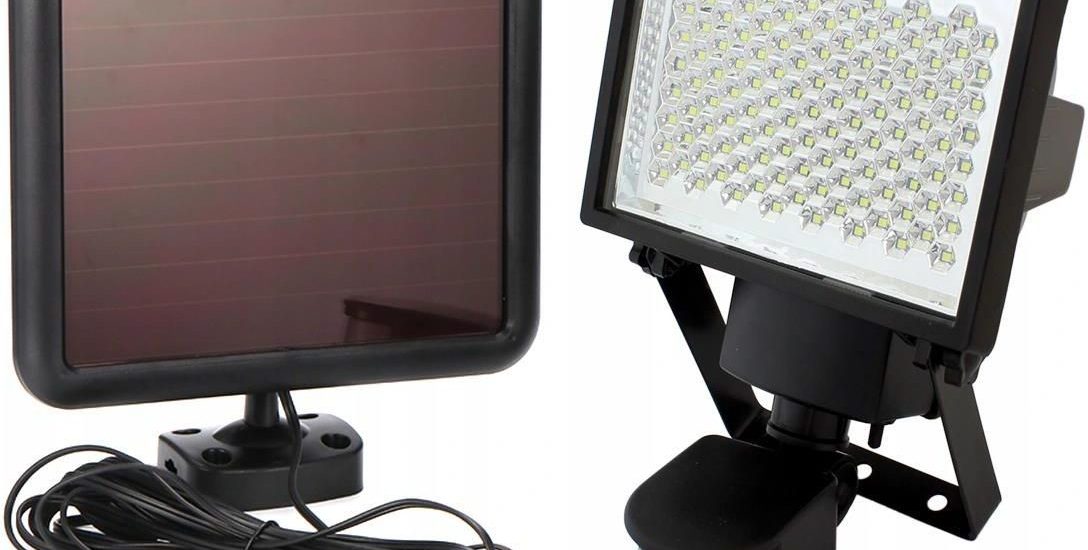 Aptel Zd45A Lampa Solarna Czujnik Ruchu Reflektor 120Led