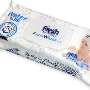 Aqua Wipes Chusteczki Nawilżane Wodą Fresh Baby 60Szt.