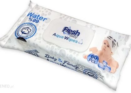 Aqua Wipes Chusteczki Nawilżane Wodą Fresh Baby 60Szt.