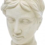 Art Pol Doniczka Osłonka Krem Głowa Ceramiczna 24X17,5