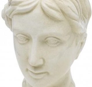Art Pol Doniczka Osłonka Krem Głowa Ceramiczna 24X17,5