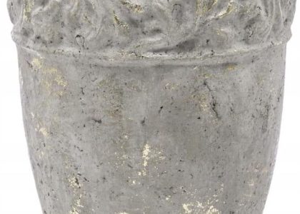 Art-Pol Osłonka Na Doniczkę Szara Dekoracyjna Antyczna (127168)