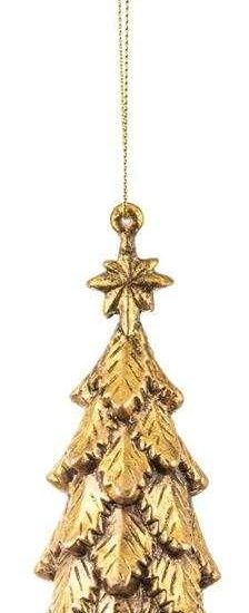 Art Pol Zawieszka Świąteczna Choinka Złoty Wys 13Cm 101299