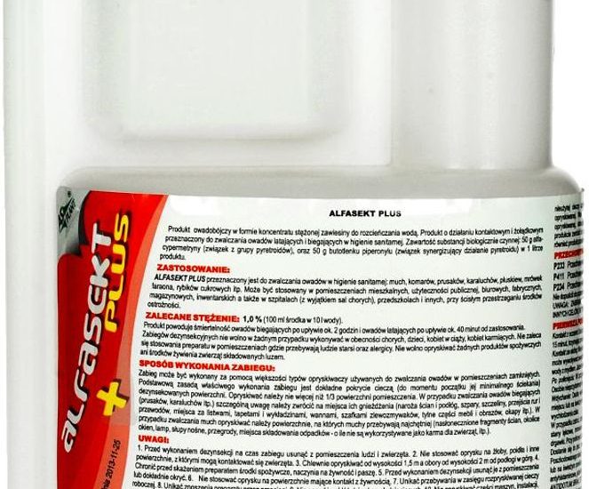 Asplant Alfasekt Środek Na Mrówki I Pluskwy Oprysk Na Muchy 500Ml