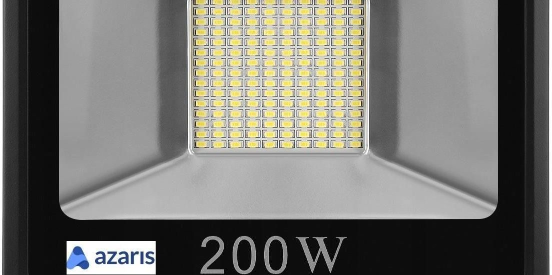 Azaris Halogen Led 200W Naświetlacz Lampa Reflektor Slim