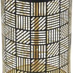 Ażurowy lampion czarno – złoty