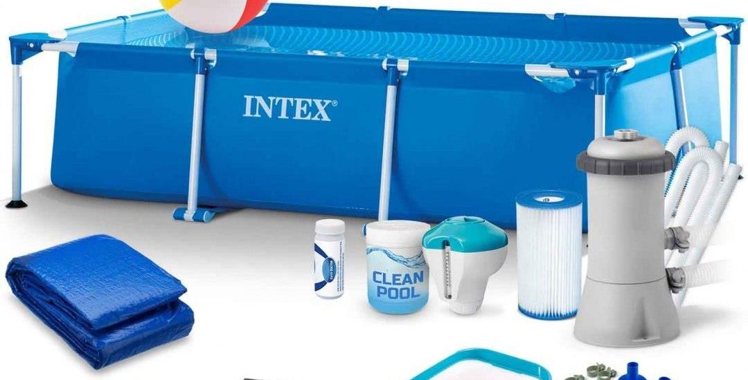 Basen Ogrodowy Stelażowy 260X160X65Cm Zestaw 15W1 Intex 28271