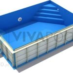 Basen polipropylenowy skimmerowy 6 x 3 x 1,5 m basen ogrodowy przydomowy