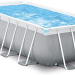 Basen Stelażowy Ogrodowy Prostokątny 488x244Cm Zestaw Pompa Drabinka Intex 26792