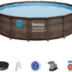 Basen Stelażowy Z Pompą 4.88X1.22M Rattan