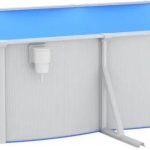 Basen Ze Stalowymi Ściankami Owalny 610X360X120 Cm Biały