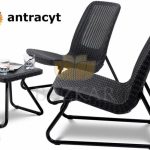 Bazkar Zestaw Balkonowy Rio Patio Cu211429 Antracyt