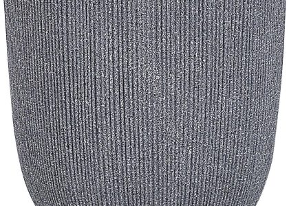 Beliani Donica ogrodowa wysoka szara żywica syntetyczna 42 cm Abdera