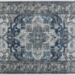Beliani Dywan Orientalny Chodnik Prostokątny 60X200 Cm Poliester Szary Kottar 333258