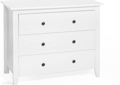 Beliani Komoda w stylu skandynawskim z MDF 3 szuflady biała Torrance
