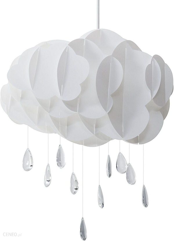 Beliani Lampa wisząca do pokoju dziecięcego chmurka skandynawski design biała Ailenne