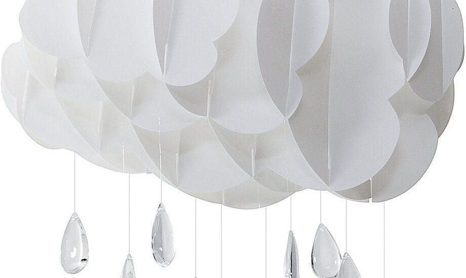 Beliani Lampa wisząca do pokoju dziecięcego chmurka skandynawski design biała Ailenne