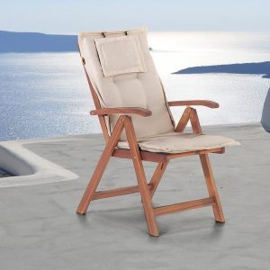 Beliani Poduszka do Krzesla Toscana Kremowa