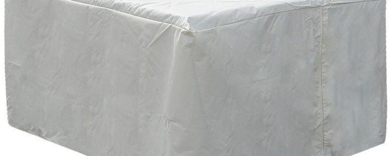 Beliani Pokrowiec na meble ogrodowe 320 x 120 x 90 cm poliester PCV przeciwdeszczowy