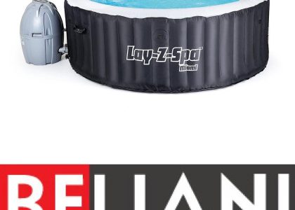 Beliani Przenosny basen z hydromasazem podgrzewana woda LAY-Z-SPA MIAMI