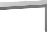 Beliani Stół ogrodowy szary industrialny betonowy 6-osobowy kształt U 180 x 90 cm Taranto