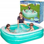 Bestway Basen Dmuchany Familijny Prostokątny Miętowy 201X150X51Cm