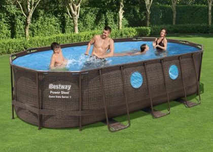 Bestway Basen Owalny Power Steel Swim Vista Series 549X274X122cm