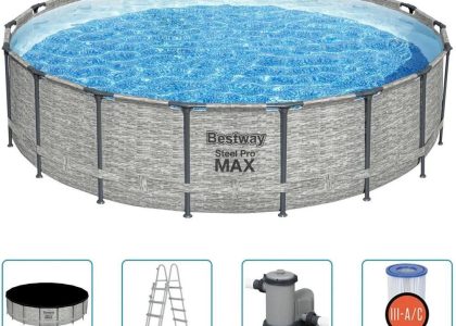 Bestway Basen Power Steel Z Akcesoriami 549X122cm (93332)