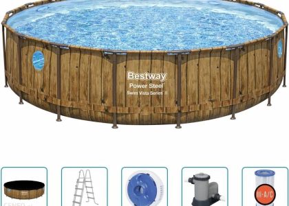 Bestway Basen Power Steel Z Akcesoriami 549x122cm 93334