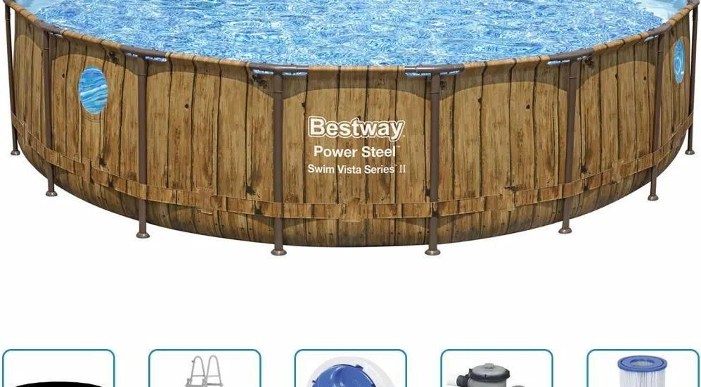 Bestway Basen Power Steel Z Akcesoriami 549x122cm 93334