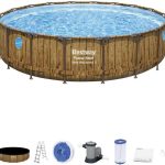 Bestway Basen Stelażowy Drewno 549×122 56977