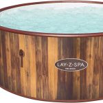 Bestway Basen Z Hydromasażem Ogrodowe Lay-Z Spa Airjet 180X66Cm Biały Brązowy Szary 60025