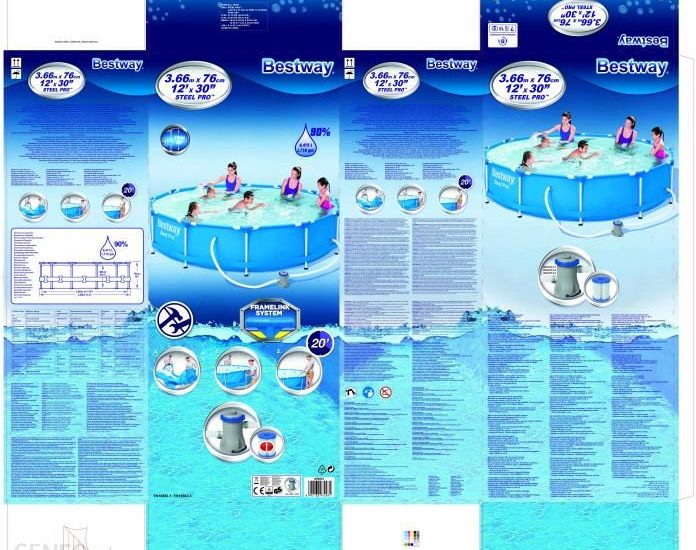 Bestway Basen Ze Stelażem 366X76 Z Filtrem B56681 72481