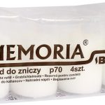 Bispol Wkłady Do Zniczy Parafinowe 4Szt Memoria Białe P70 A’4