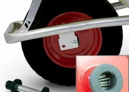 Bituxx Czarne Koło Do Taczki Pełne Bezdętkowe Wzmacniane Pu 400-8