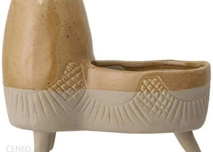 Bloomingville Ceramiczna Doniczka Ozdobna Brązowa 20,5X16,5X10cm