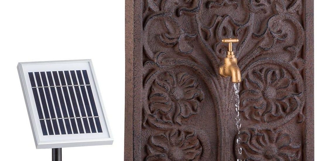 Blumfeldt Blumquell, Fontanna Solarna, Led, Kabel O Długości 5 M, Kamień Sztuczny, Panel Słoneczny