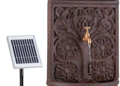 Blumfeldt Blumquell, Fontanna Solarna, Led, Kabel O Długości 5 M, Kamień Sztuczny, Panel Słoneczny