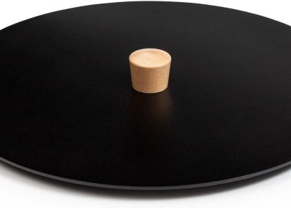 Blumfeldt Firebowl Savage Lid Pokrywa Do Misy Paleniskowej Śr. 40cm Stal Uchwyt Drewniany
