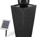 Blumfeldt Konigsbrunn Fontanna Solarna 200L H Bazaltowa