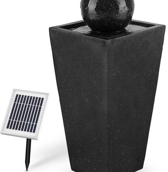 Blumfeldt Konigsbrunn Fontanna Solarna 200L H Bazaltowa