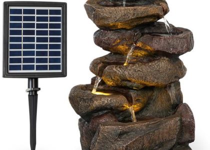 Blumfeldt Savona Fontanna Solarna 2,8W Tworzywo Polyresin Kamień