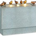 Blumfeldt Waterbirds Fontanna Ogrodowa Led 60X47X30Cm Szara