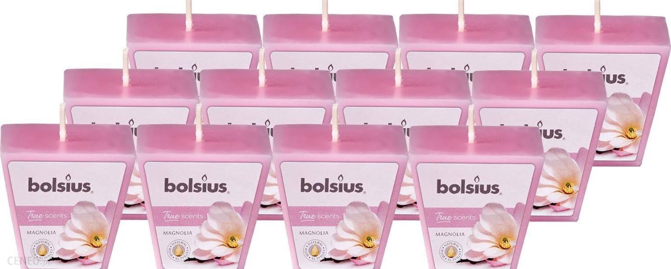 Bolsius Wosk Zapachowy Kwadratowy True Scents 14H 12Szt Magnolia